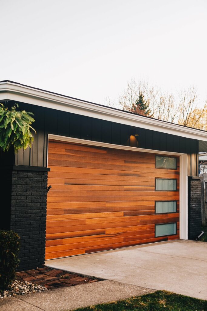 Faux Wood Modern Garage Door Dowagiac, MI